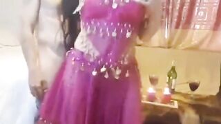 Real Arab wifey sharing with friends two