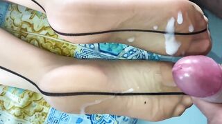 New nylon toejob creampie compilation