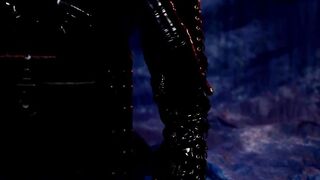 Rubber Pvc Catsuit Tease by bondage performer Arya Grander