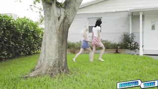 Stepdads plowing Aria Banks and Riley Jeans sweet twats