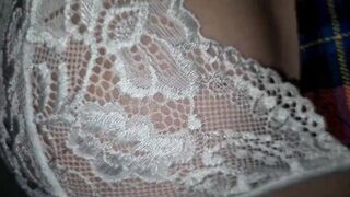 Student gets skirt lifted (bushy snatch)