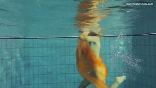 Blonde voluptuous tight 18 year old Nastya underwater