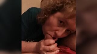 Ex-Wife makes bj film with cummed