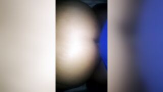 bbw anal red bone bouncing on BBC. Closet backdoor cum whore