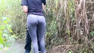 Very Risky Outdoors Banged! With A Voluptuous women at Jogging Park
