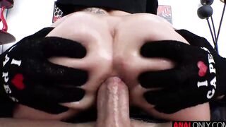 ANAL ONLY Making Hot Mila Taylor's butt gape