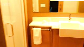 ex-wife and bull into hotel