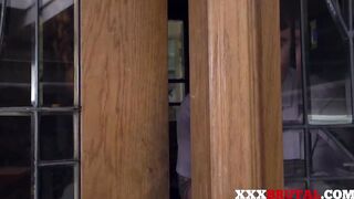 Dark Hair Stepsister Brute Nailed After Cheating