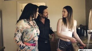 Taboo 3some with Uncle and Stepmom