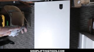 Hottie Small Blonde Shoplifting 18 Yo Nailed By Guard