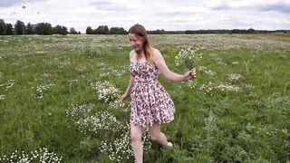 Blonde Lusty inside Nature and Finger Fucked inside the Field