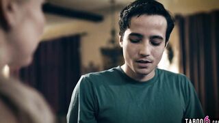 Young stepson made a move on his lonely milf stepmom