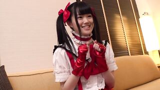 Adorable Japanese underground idol gets nailed with business client. Cutie
