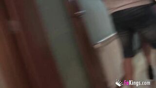 Bored housewife CAUGHT sucking off another guy