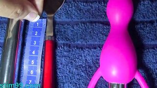 Older Perverse Jav Mom Cervix Plowed Carrot and big vibrator