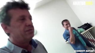 Multiple Men porn video – ScambistiMaturi - Bae Vulgar Italian Old Gets Her Fat Snatch Fucked By Multiple Men -