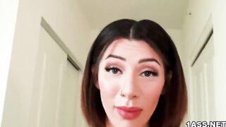 Hispanic hot with a long booty Valentina Jewels dicked down