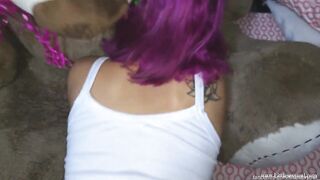 Cumshot on my Bombshell little step-daughter! Amateur private