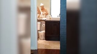 Grandma Bimbo Exposing Herself