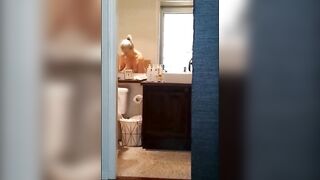 Grandma Bimbo Exposing Herself