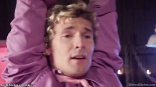 Lover riding doll like a pony