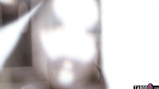 Big Tit mom rather bangs home invador than leaving her house