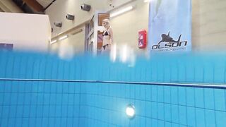 Nastya decided to do erotics underwater