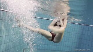 Nastya decided to do erotics underwater