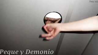 WALKING four UNKNOWN DICKS INTO A GLORYHOLE.