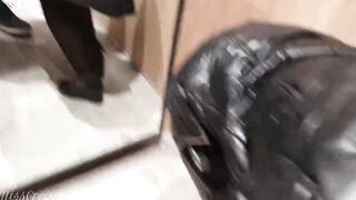 Professor flash and suck my cock into the mall dressing room 4K