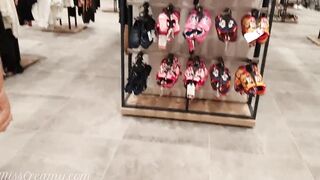 Professor flash and suck my cock into the mall dressing room 4K