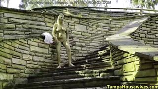 Flashing Cunt and Getting Completely Nude into Outdoor