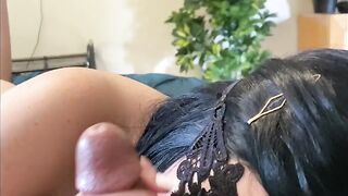 Amateur Ex-Wife Blowing Penis until he Jizzes