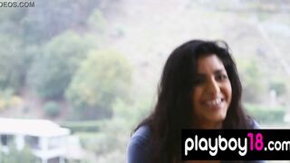 Flexible all natural hispanic Roxanne Celeste introducing her huge butt