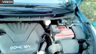 Helped a Russian young lady to fix the vehicle and