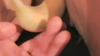 Orgasme par une banane