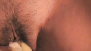 Orgasme par une banane