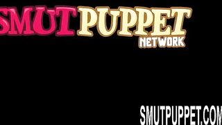 Smut Puppet - Face Fucking a Adorable Dark Haired Compilation