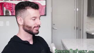 Teens step daughter gets railed