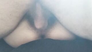 Bushy PAWG cougar got creampied into missionary from stepson!