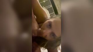 Bj and cum inside mouth