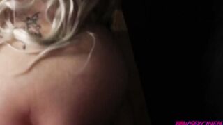 Big Tit Blonde BBW Lives Out Her Spitroasting Fantasy With Penis
