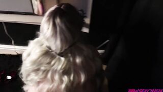 Big Tit Blonde BBW Lives Out Her Spitroasting Fantasy With Penis