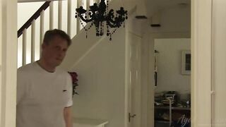 AGEDLOVE Nice Old Lacey Starr Get to Three-Way with Marc