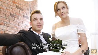 HUNT4K. Attractive Czech bride spends first night with rich stranger