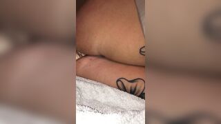 Stranger filling both my holes with dildos