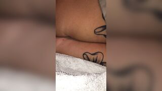 Stranger filling both my holes with dildos