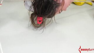Suspended anal sex sub punished into assylum