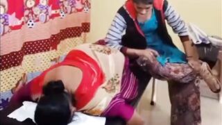 Aunty butt back pain butt strokes