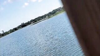 Eating redbone snatch at park